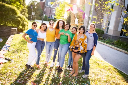 The Impact Center for Community, Equity, and Understanding ​implements programs and activities ​that address issues of diversity, power, and privilege​ with a goal of improving the campus climate ​and enhancing community life at Bryn Mawr College. This is done with a lens that advances ​anti-racism, wellness, welcome, and belonging ​for all students, especially those who know ​the experience of marginalization first-hand.​