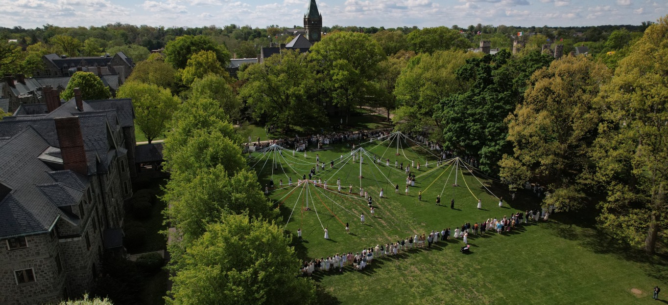 Aerial image of May Day 2026