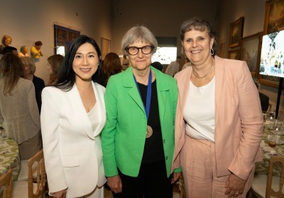 Agnes Hsu-Tang, Drew Gilpin Faust, and Kim Cassidy