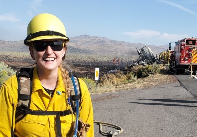 Firefighter Gwen Michael-Jones ’14