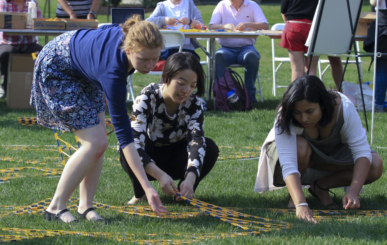 Students at event