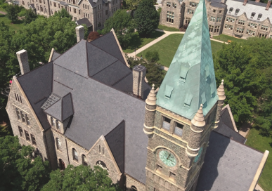 Bryn Mawr College from overhead