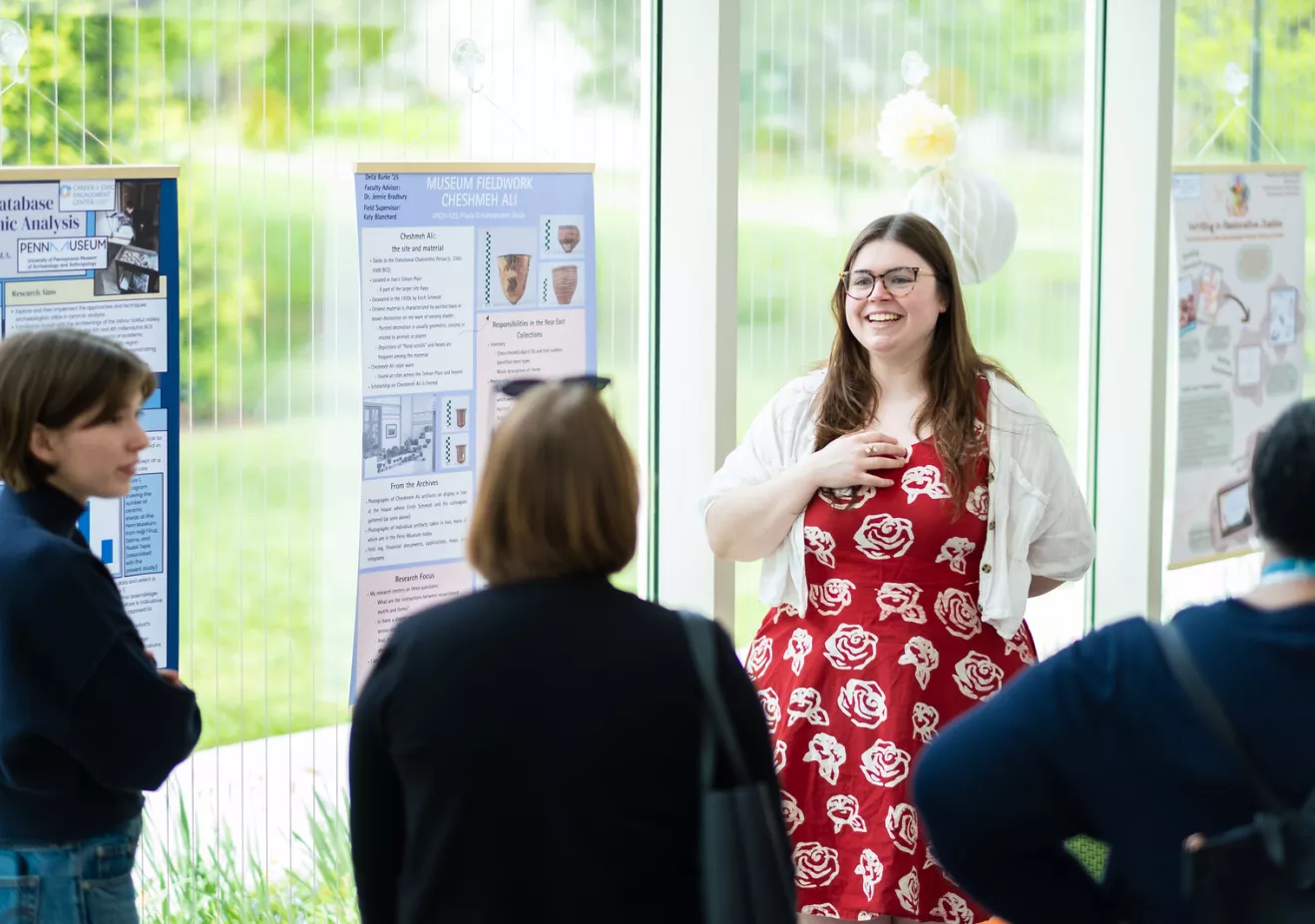 Students at the Praxis Poster Session