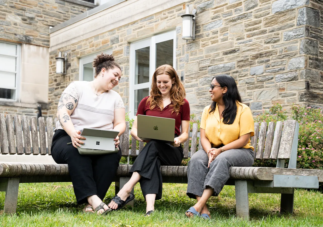 Students on laptops