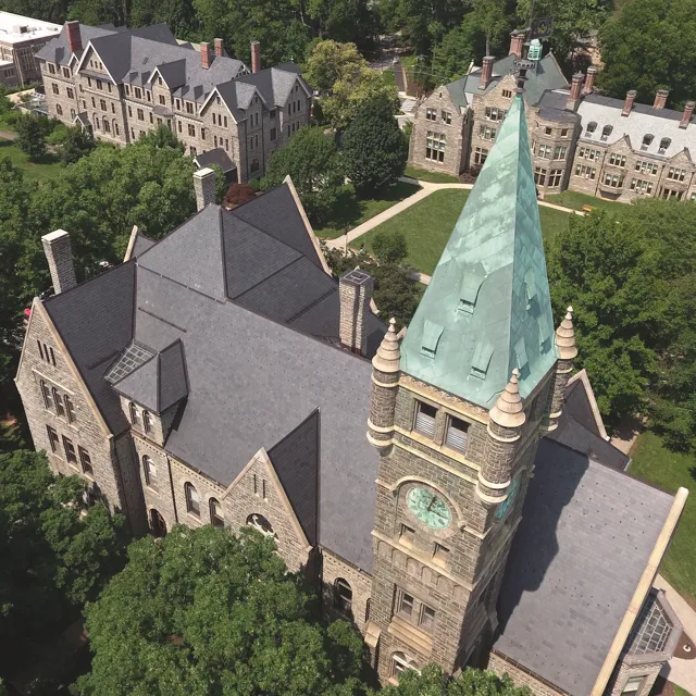 Bryn Mawr College from overhead