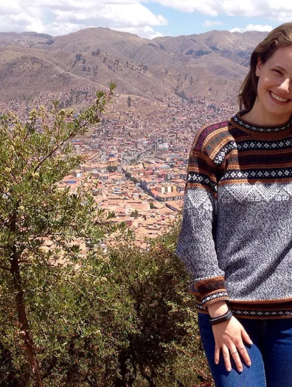 Emily in Lima.