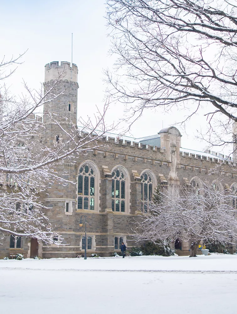 Old Library in the snow