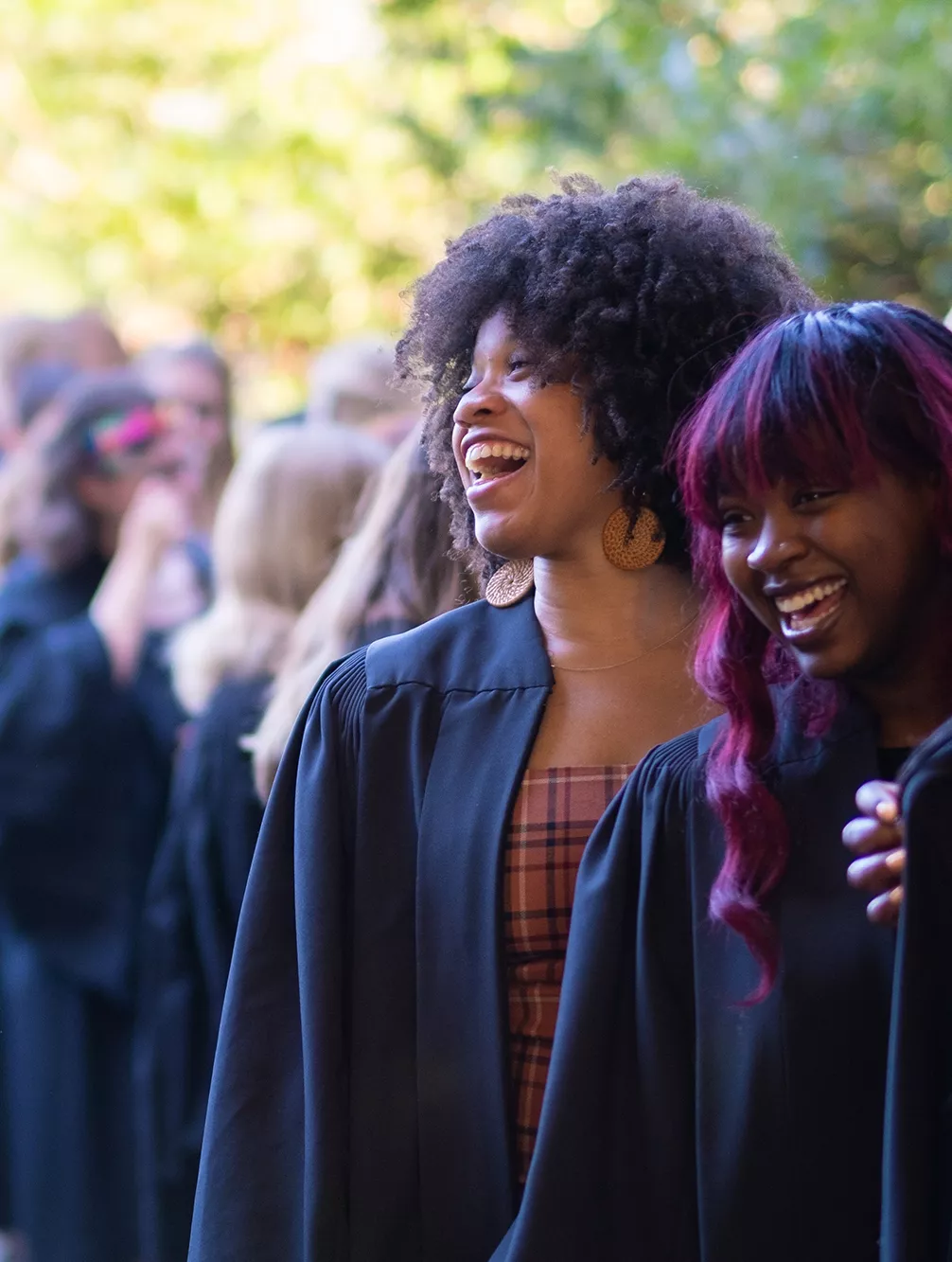 Students at convocation.