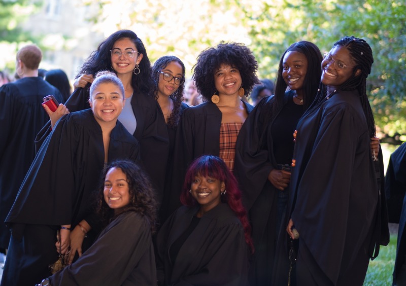 students gathered at convocation