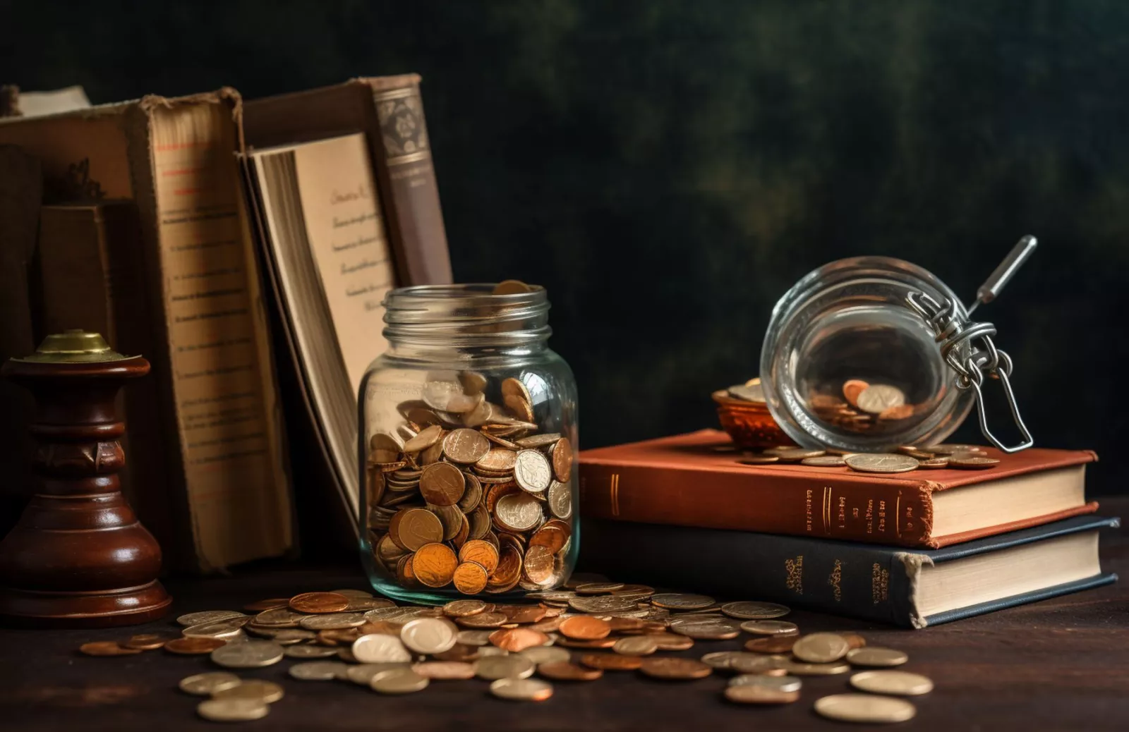 books and money