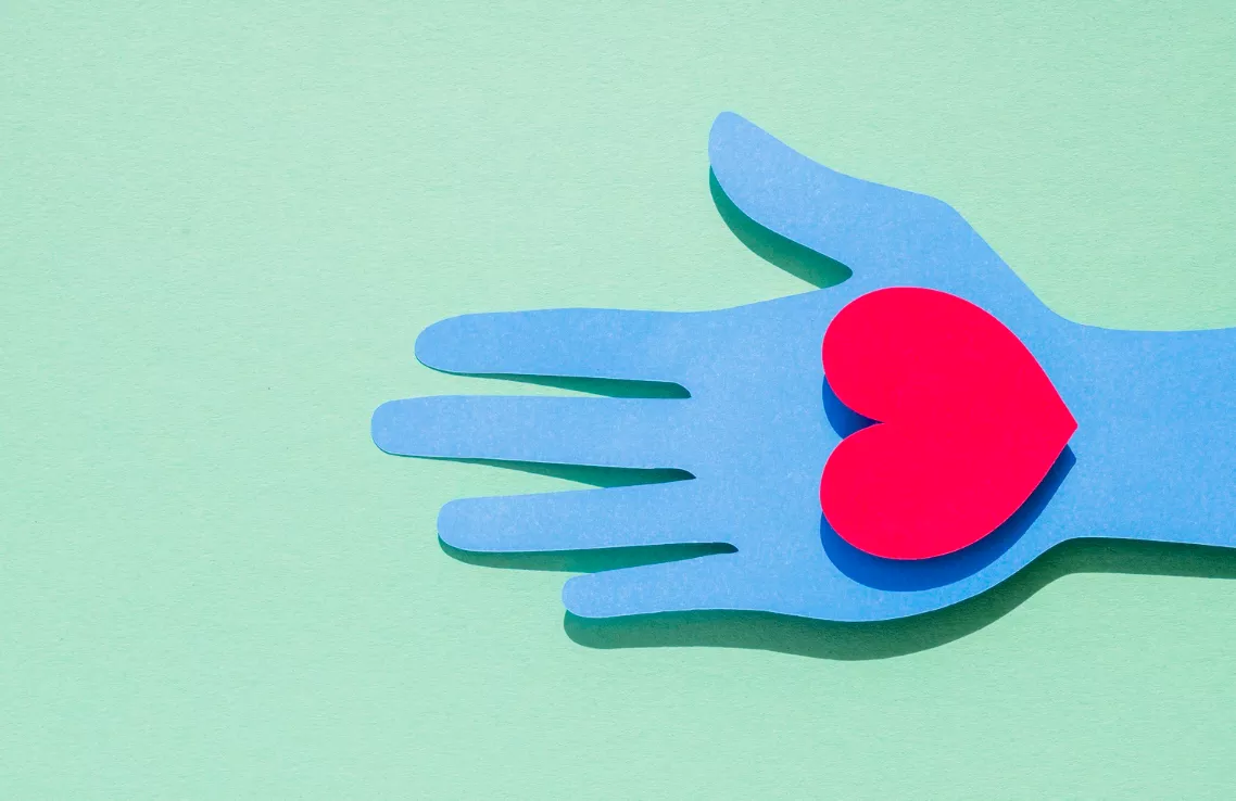 Supportive hand