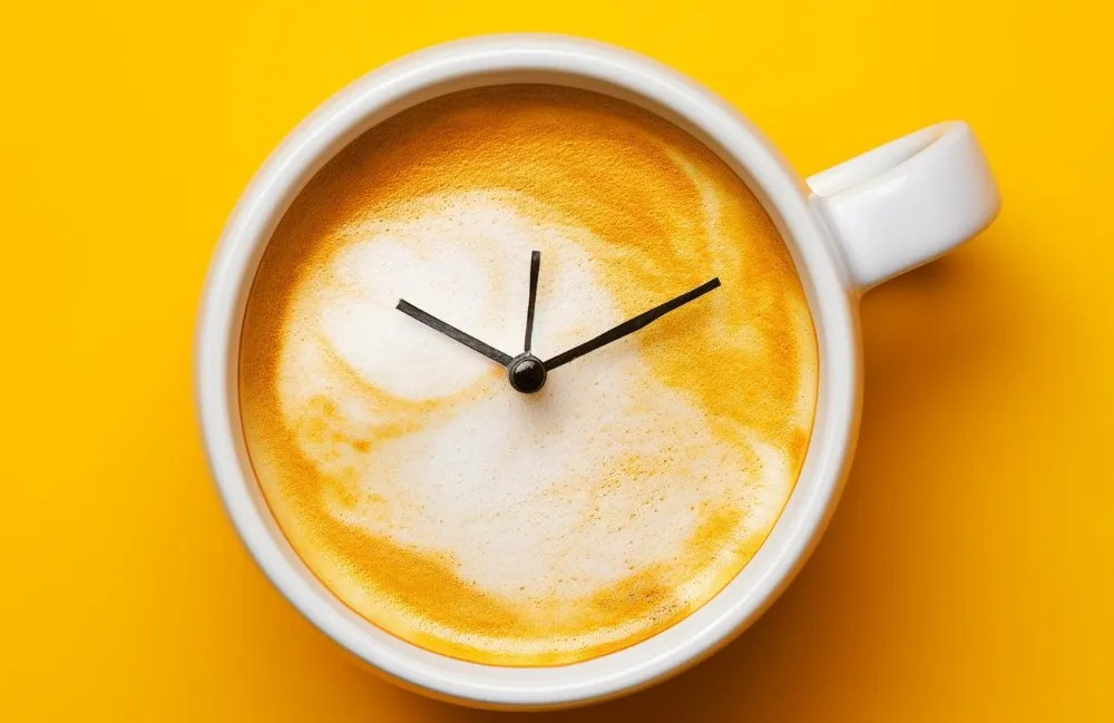 Coffee hour stock