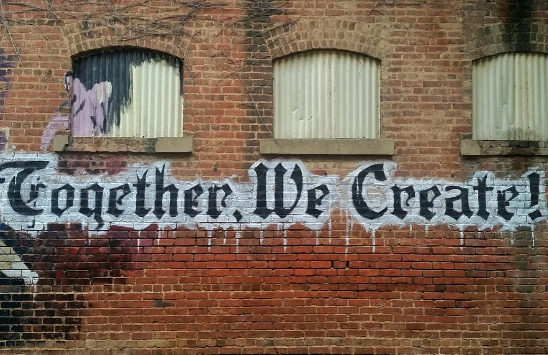 "Together we create" mural