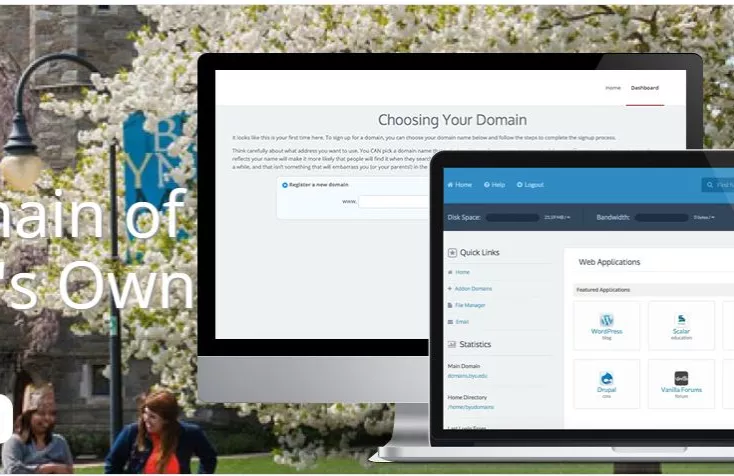 Domain of One's Own homepage