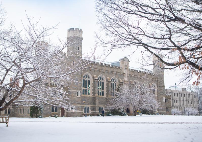 Old Library in the snow