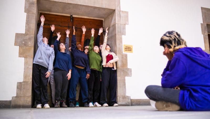 Dancers in Goodhart Hall