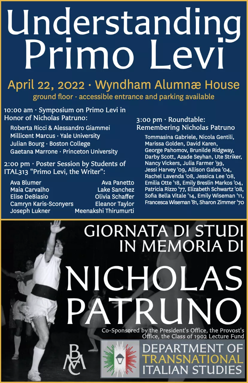 Symposium Primo Levi April 2022