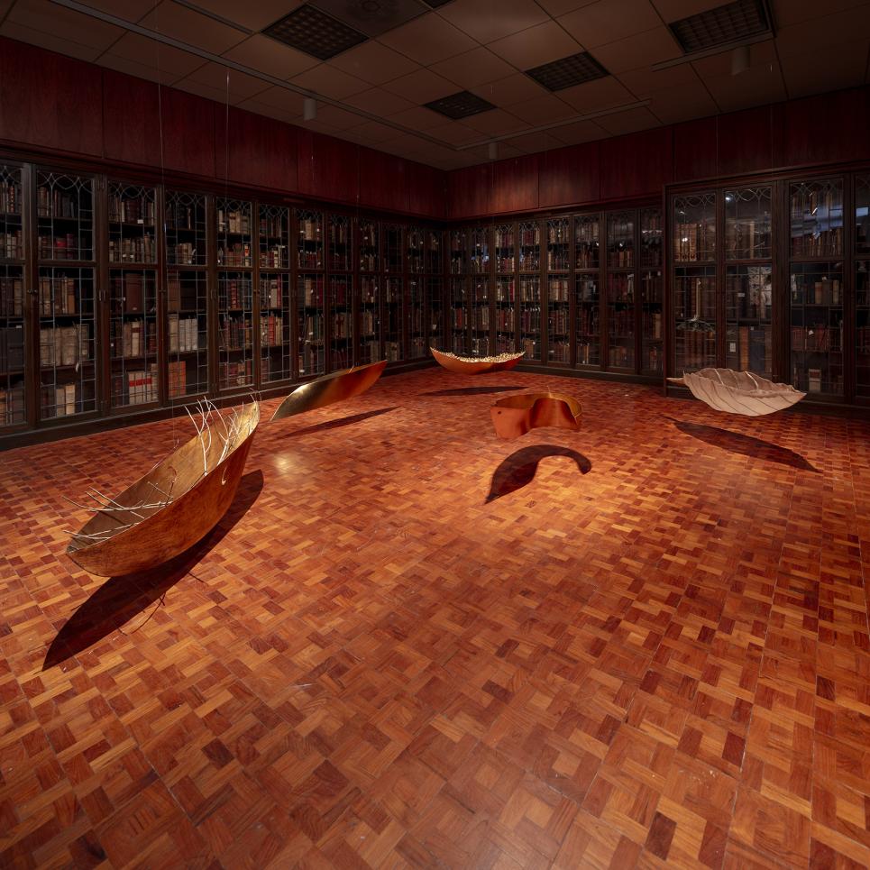 View of Boats in front of Incunables, Not At Home Exhibition