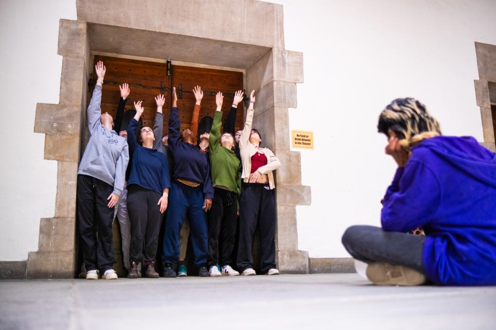 Dancers in Goodhart Hall