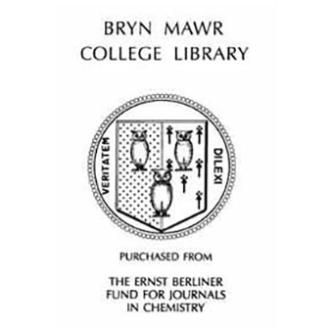 Ernst Berliner Fund for Journals in Chemistry bookplate