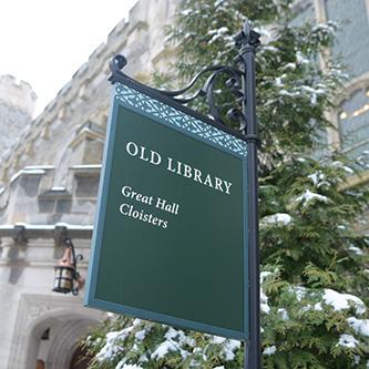 Old Library Sign