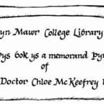 Chloe McKeefrey Usis Fund bookplate