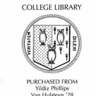 Yildiz Phillips van Hulsteyn Book Fund bookplate