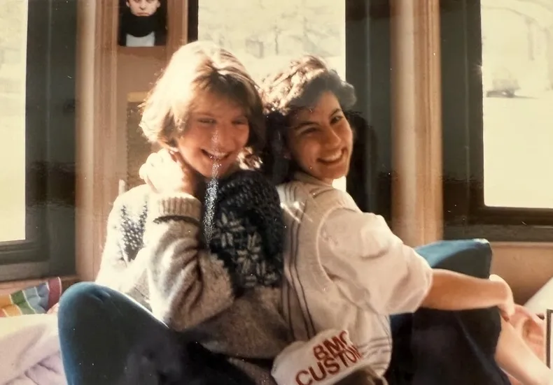 Subramanian with Dawn Kosanovich ’88 as Customs Leaders.