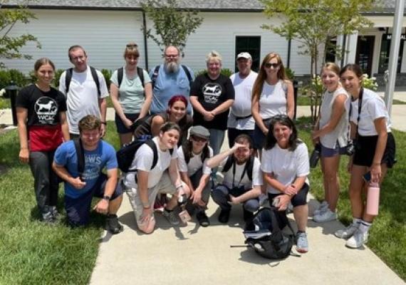 Nora Goldfarb with WCAC shelter staff