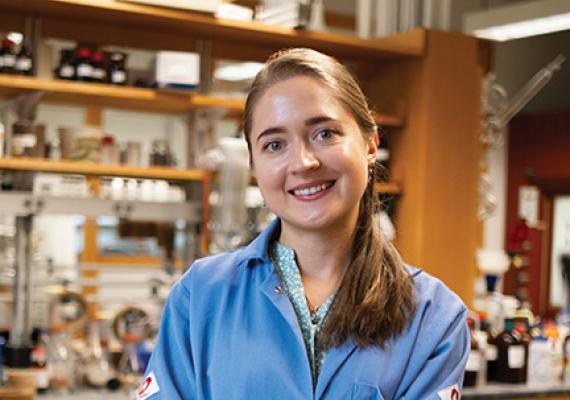 Portrait of Diana Rachii in a lab