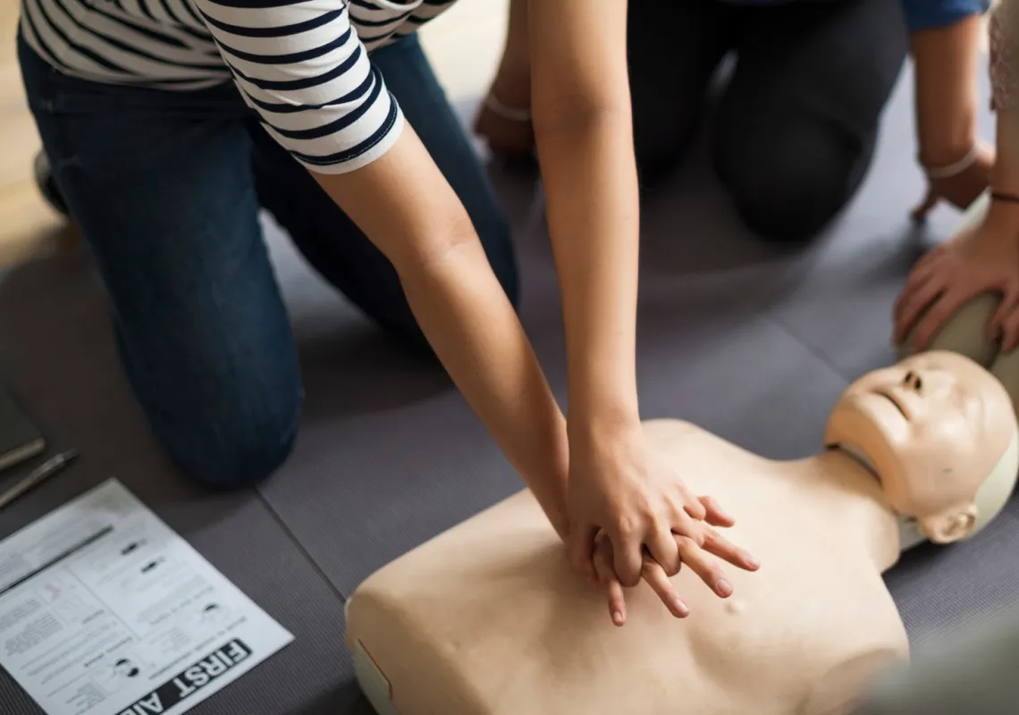 CPR training stock