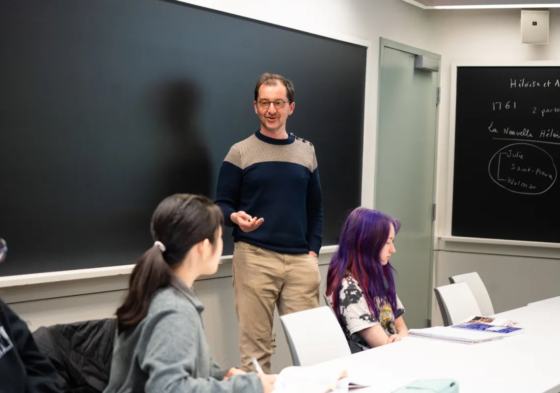 Rudy teaching a class