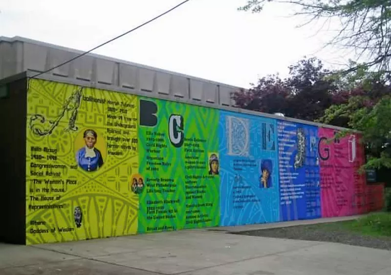 Mural of pioneering women