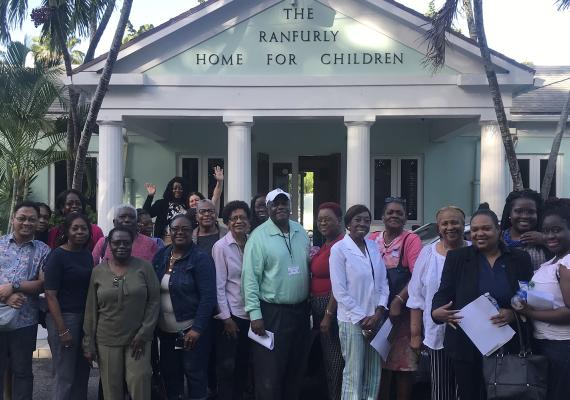 Workshop participants at the Ranfurly Home for Children 