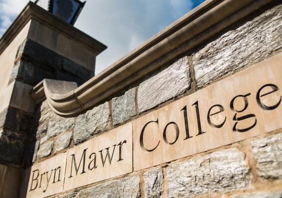 Bryn Mawr College sign