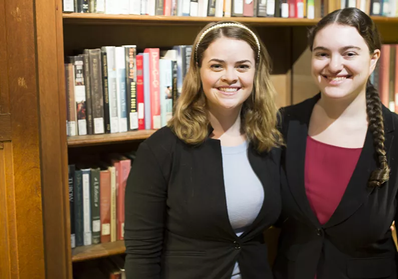 Claire Hampton and Chloe Berger