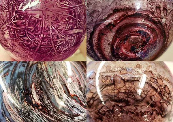 designs in chemistry flasks