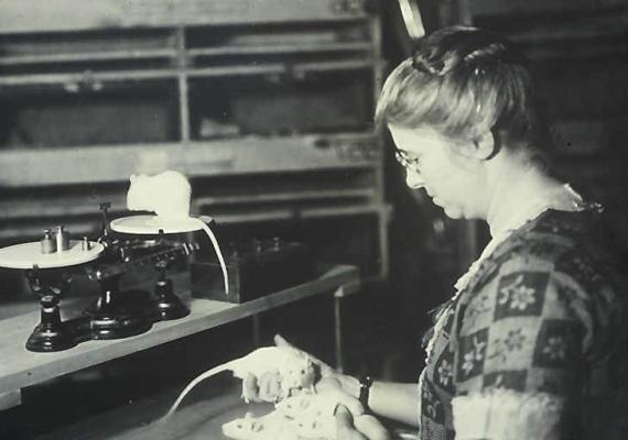 Scientist Helen Dean King with her Wistar Rats