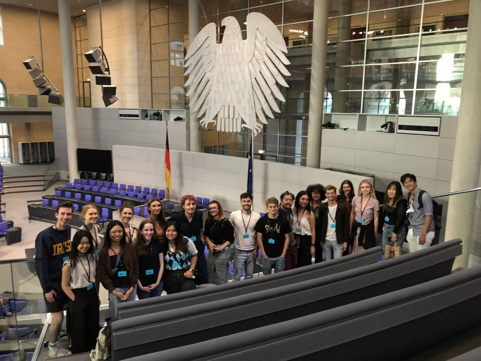 Camryn Teranes in the German Parliament Building