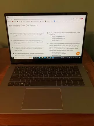Ellie Schumacher's internship laptop