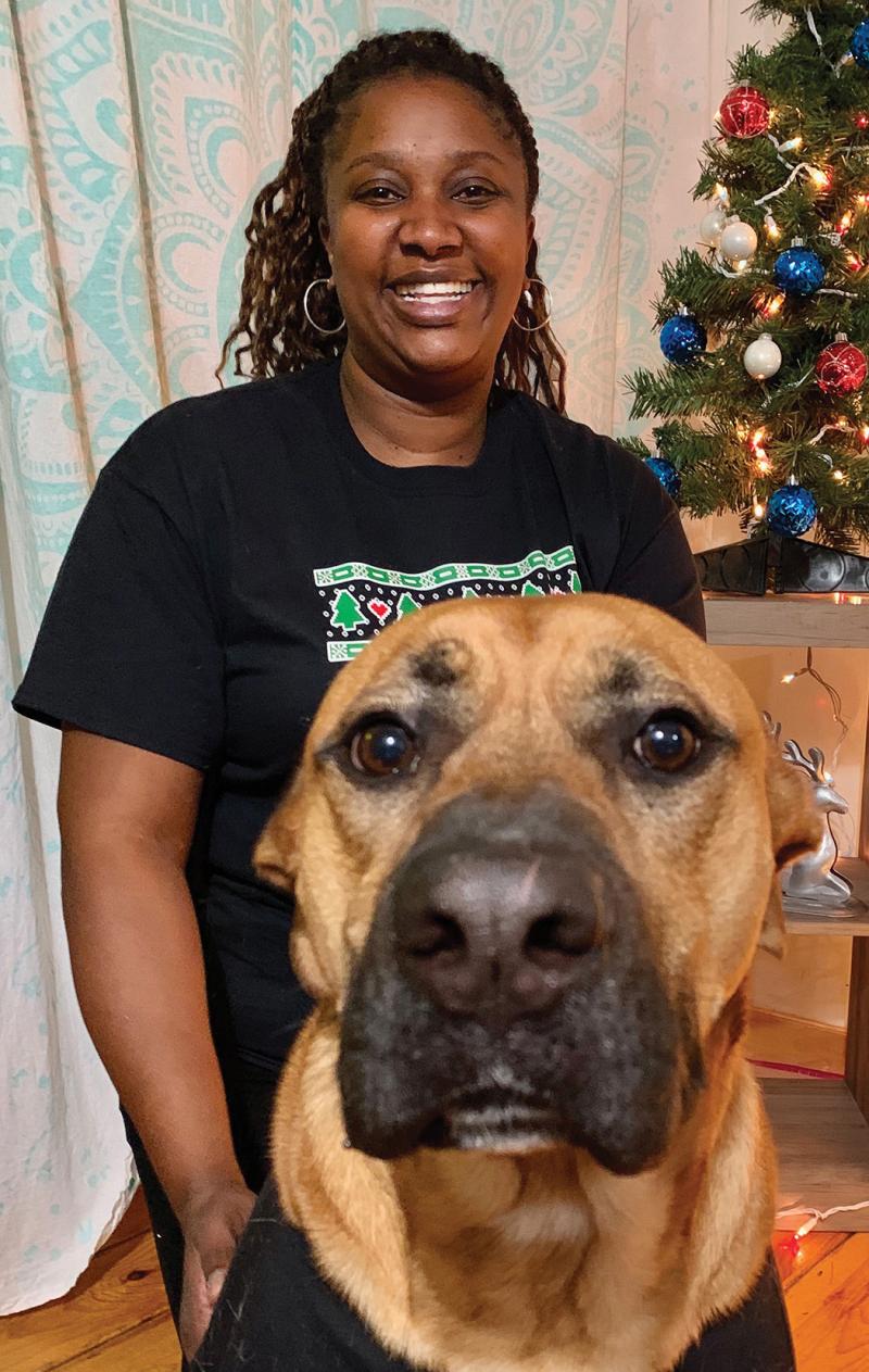 Alice Goldsberry with dog Scooby