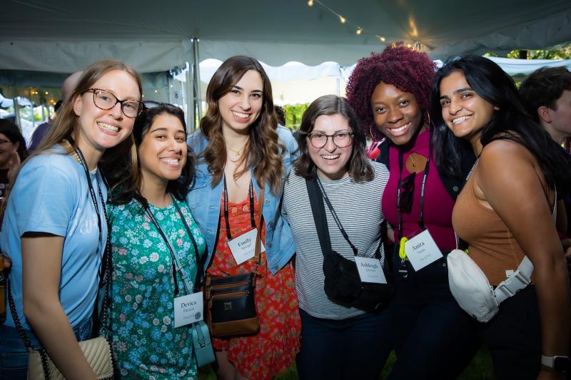 Members of the Class of 2018 celebrate their 5th Reunion.