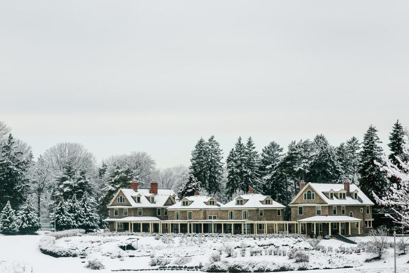 snow on campus