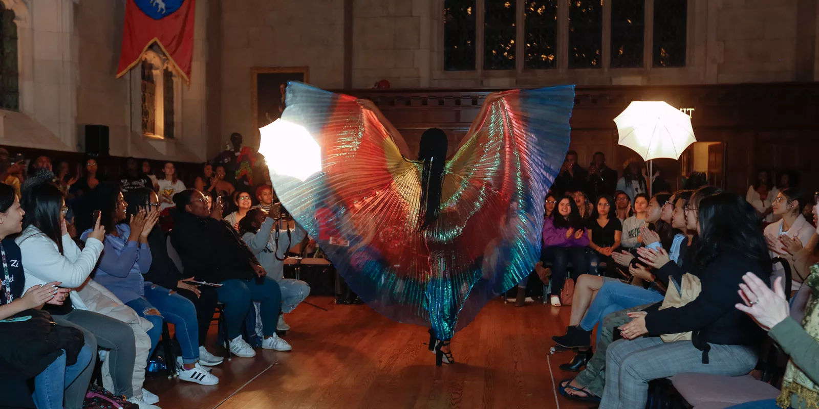 Aisha Soumaoro '20 in carnival costume.