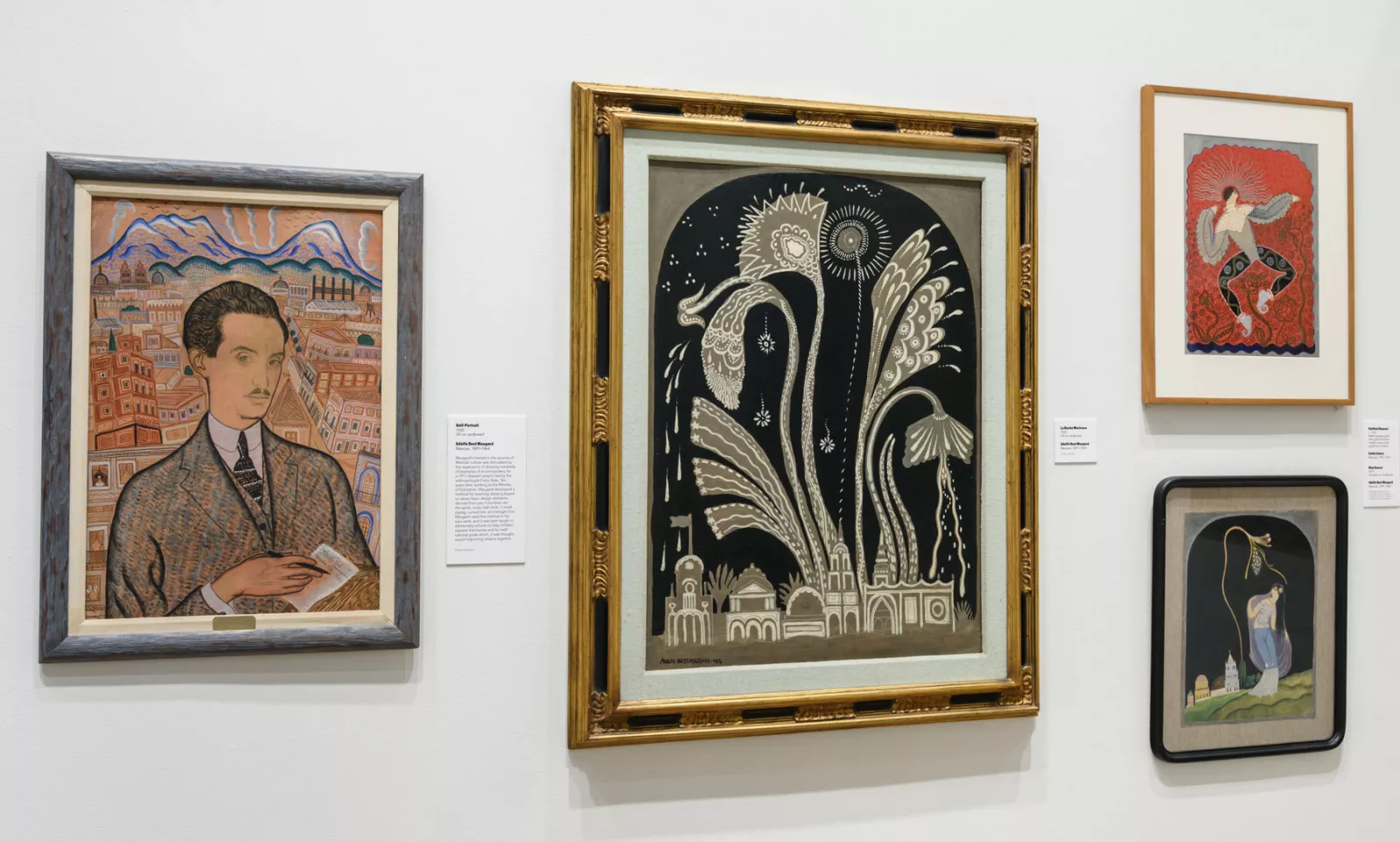 Examples of paintings created in the Best Maugard technique