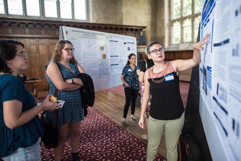 Emily Kampmeyer at poster session