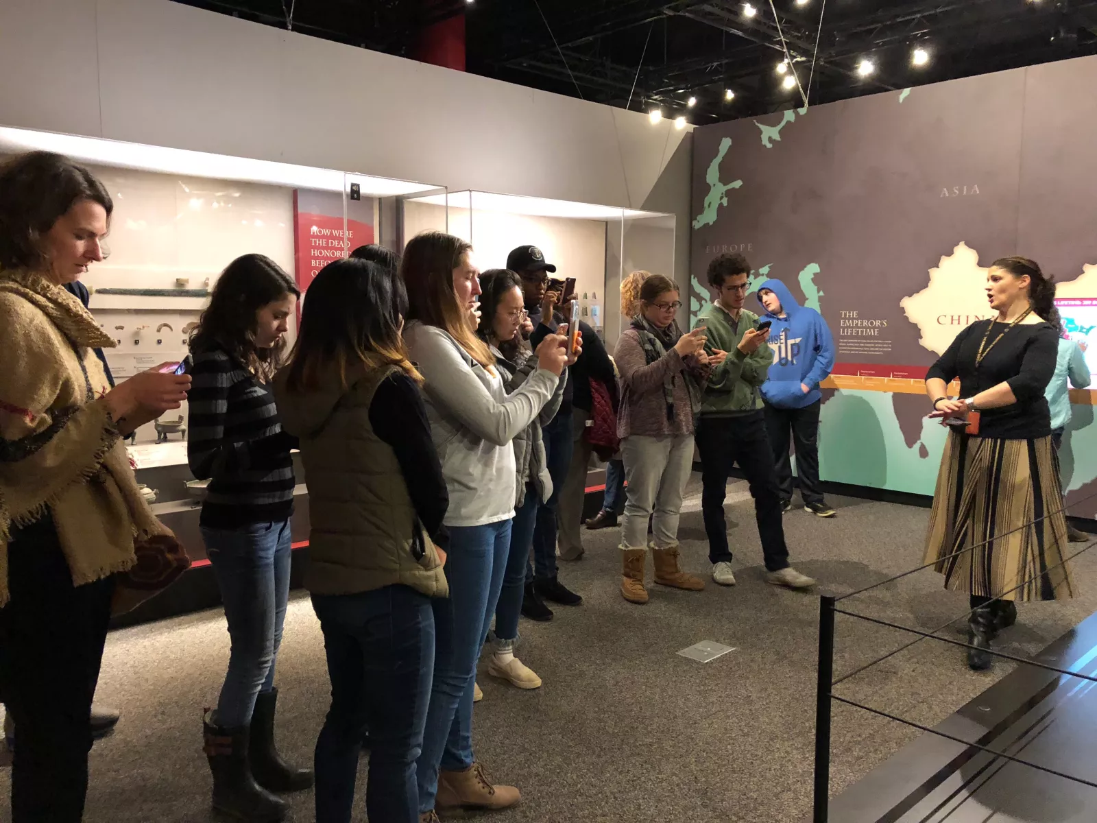 Students in the Praxis course at the Franklin Institute