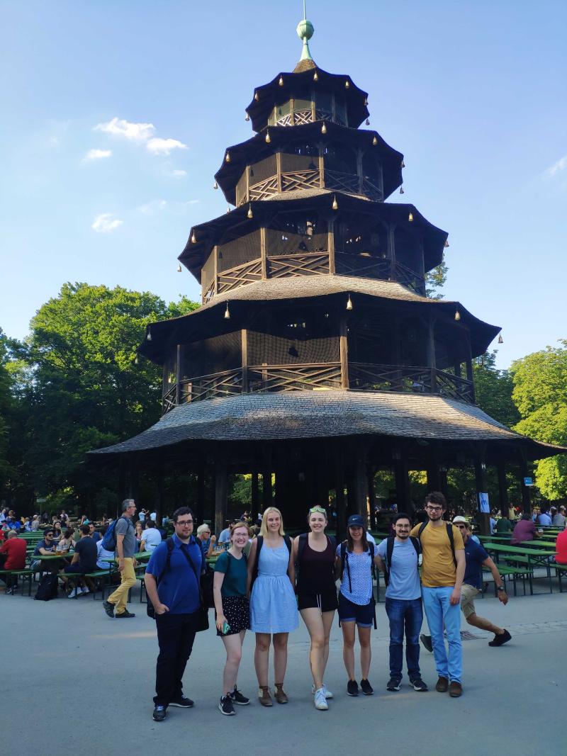 Jocelyn with friends in Munich