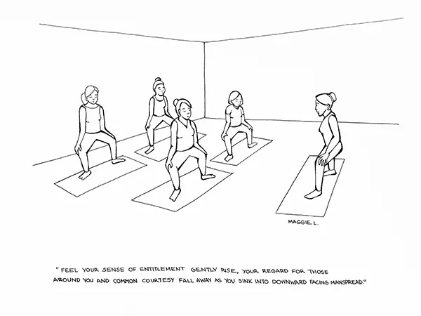 Downward Manspread Cartoon