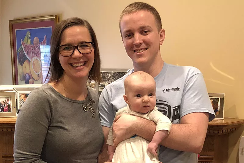 Cara Petonic, Chris Prieto, and baby boy